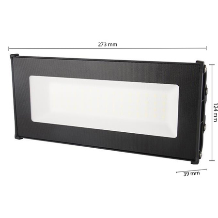 Průmyslová lineární LED lampa 50W 5500lm 5000 Cold 110° Black IP65 Masterled