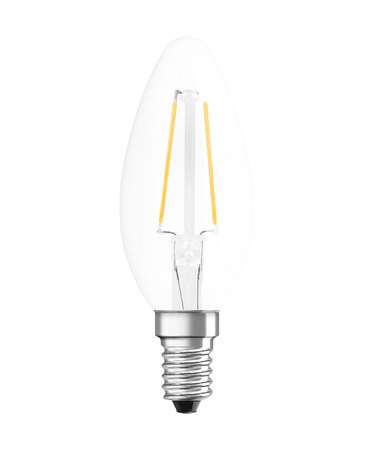 E14 B25 LED žárovka 2.8W = 25W 250lm 2700K Teplá bílá 300° vlákno Stmívatelné Retrofit CLASSIC OSRAM