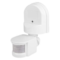 PIR venkovní detektor pohybu IP44 Bílý