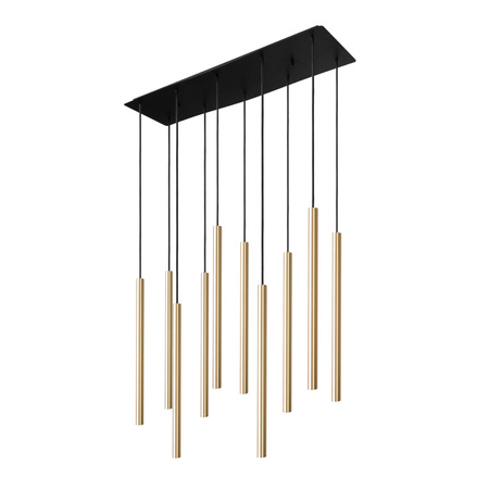 LASER 8924 Nowodvorski zlatá stropní lampa 10xG9 závěsná ocelová minimalistická