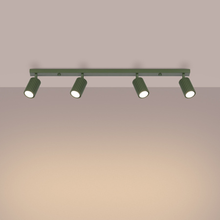 Bodové reflektorové stropní svítidlo Tuba 4x GU10 Olive Carbon Deep Space SL.1622 Sollux