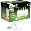 6x Žárovka LED E14, BA35 8W = 60W 806lm 4000K Neutrální bílá 180° LUMILED