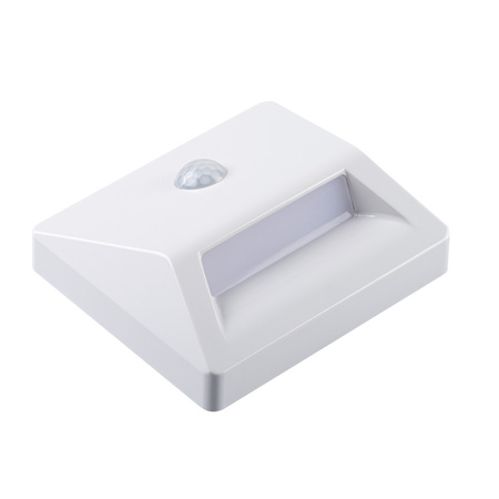 Schodišťové světlo LED 0,8W 12V 10lm 4000K neutrální bílá obdélníkové bílé IP54 akumulační Kanlux