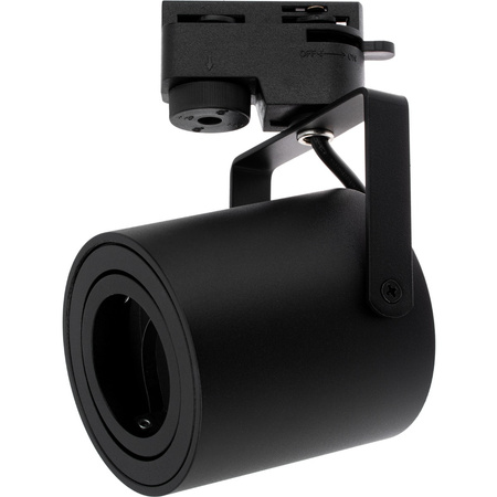 GU10 Matt Black Track reflektorová lampa pro jednofázové tratě