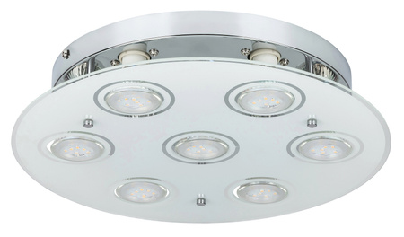 Stropní závěsné svítidlo 7x GU10 Chrome Classic Naomi Rabalux