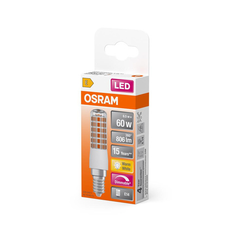 LED žárovka E14 6,5W 806lm 2700K teplá stmívatelná OSRAM