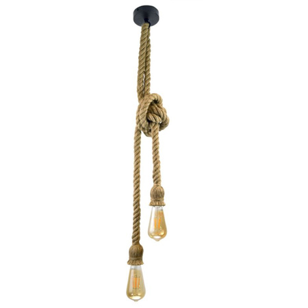 ROPE závěsné stropní svítidlo 2xE27 ROPE LOFT Vintage - GOLDLUX (Polux)