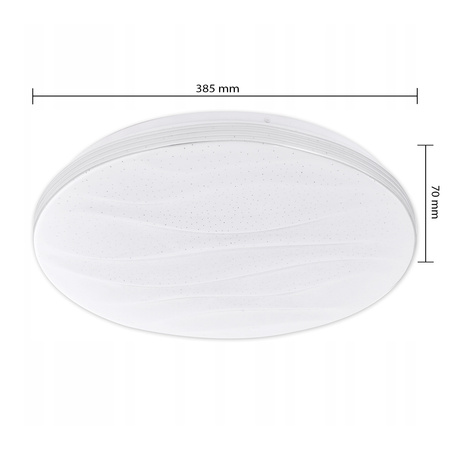 PLAFON LED stropní svítidlo 39cm kulatá 24W 3000K-6500K + dálkový ovladač