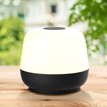 Venkovní dekorativní stolní lampa LED 1,8 W 160 lm 2700K teplá černá IP44 stmívatelná Samba Sanico Goldlux