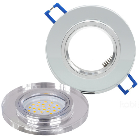 Halogenové zapuštěné bodové svítidlo GU10 pro zápustnou montáž Transparent Round Kobi