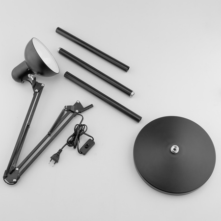 BelsaLumiled LED E27 černá stolní stojací lampa s nastavitelnou výškou