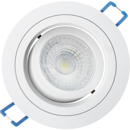 Halogenová Podhledové svítidlo GU10, MR16 Nastavitelná Kulatá Bílá CASSIO LUMILED