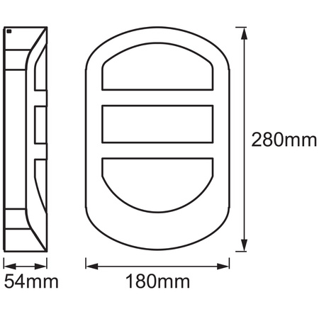 Nástěnné svítidlo fasádní nástěnné svítidlo 12W 650lm 3000K Endura STYLE PLATE WALL LEDVANCE