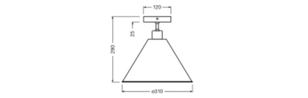 Dekorativní stropní svítidlo E27 White Decor Ledvance Lustr