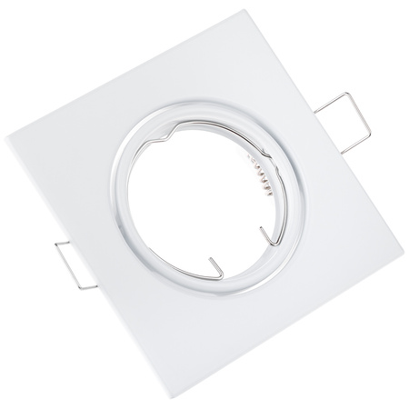 Halogenová Podhledové svítidlo GU10, MR16 Nastavitelná Čtvercová Bílý Plech PICTOR LUMILED