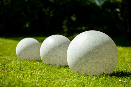 Venkovní zahradní lampa 230V E27 BULL 35cm Kámen