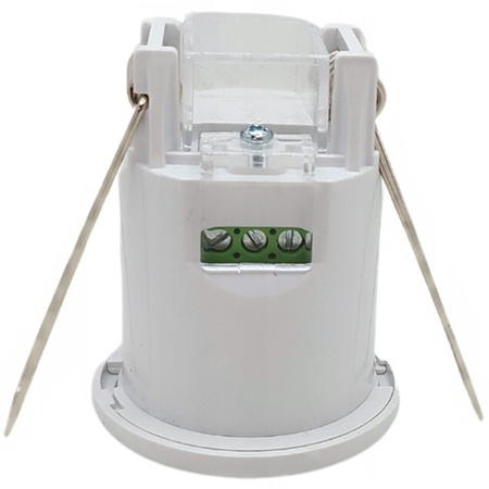 PIR pohybový a soumrakový senzor. zapuštěný 360°. 8m. vnitřní bílý