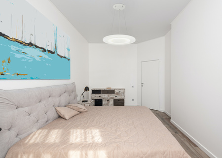 Módní závěsné svítidlo. stropní svítidlo MIKELI 17W 4000K WHITE GOLDLUX (Polux)