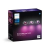 3x LED svítidlo pro zapuštěnou montáž 4,2 W 400 lm IP20 Bílá a Color Ambiance RGB + TW Aluminium Smart SMART Zigbee Bluetooth Centura Philips HUE