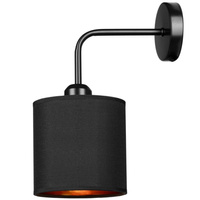 Loftové nástěnné svítidlo se stínidlem ORO 1x E27 Černé zlato Retro industriální styl