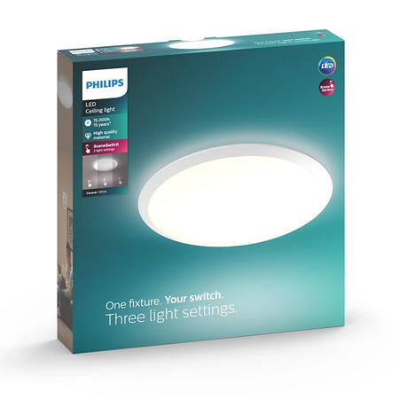 LED stropní stropní svítidlo 18W 4000K Bílá 35cm PHILIPS CAVANAL 40K