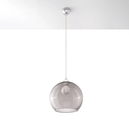 LED závěsné stropní svítidlo BALL E27 Overhang Round Graphite SOLLUX