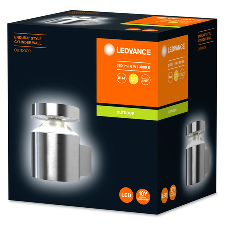 Nástěnné svítidlo fasádní venkovní svítidlo 6W 360lm 3000K Endura Style Cylinder LEDVANCE