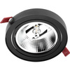 Podhledové svítidlo GU10, AR111 Nastavitelná Kulatá Černá 14cm CARPI LUMILED