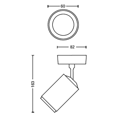 Lampa Philips HUE White and Color Ambiance Fugato 4,2W Bluetooth Zigbee