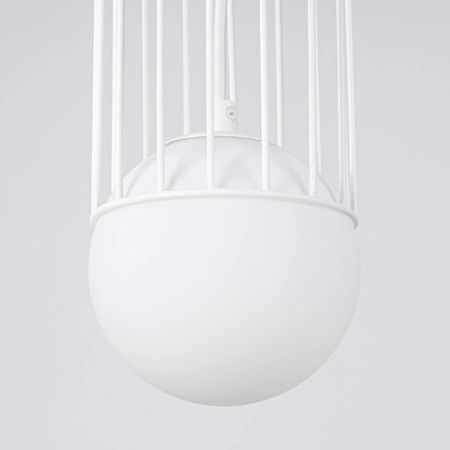 BRINA 1 G9 Bílá moderní stropní závěsná lampa SOLLUX