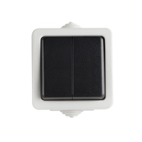 Dvoupólový spínač 10A Square Grey TEKNO Kanlux