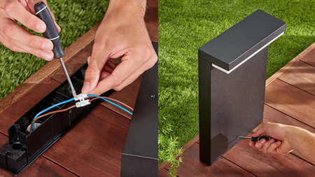 Venkovní stožárová lampa Philips HUE Nyro WACA 13,5 W černá 17455/30/P7