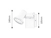 Nástěnné svítidlo LED GU10 15W 430lm 4000K White Modern Steve 5497 Rabalux
