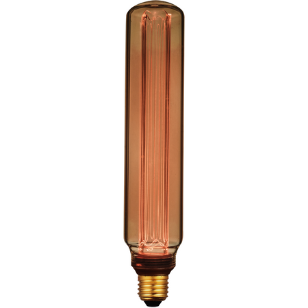 Dekorativní LED žárovka E27 T60 4W 180lm 1800lm Teplá bílá 320° DecoVintage Amber Pillar GOLDLUX (Polux)