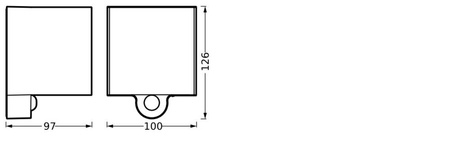 Venkovní nástěnné svítidlo LED 2,5W 180lm 3000K IP54 šedé se senzorem pohybu a soumraku Endura Ledvance