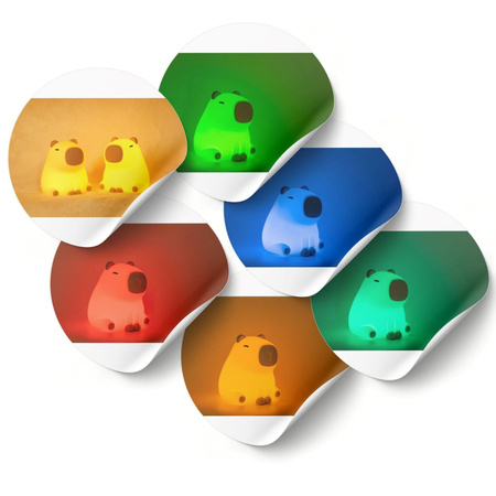 Sanico Goldlux LED 1W 3000K RGBW Beige Stmívatelná dekorativní lampa Capybara