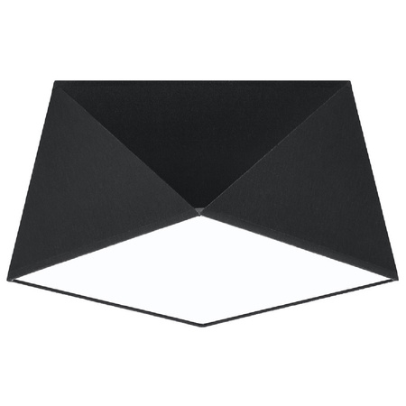 LED stropní svítidlo Plafond HEXA E27 Čtvercové svítidlo 25cm černé SOLLUX