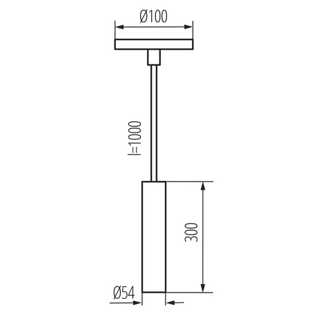 Stropní závěsný lustr LED pro povrchovou montáž GU10 Black Phlox Kanlux