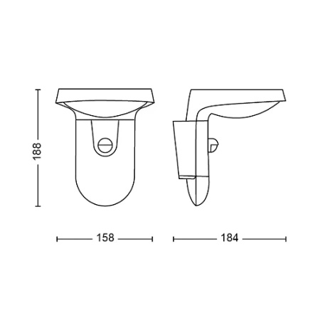 Zahradní lampa LED nástěnná lampa TYLA IR myGarden 9W 4000K IP44 s pohybovým a soumrakovým senzorem antracit PHILIPS
