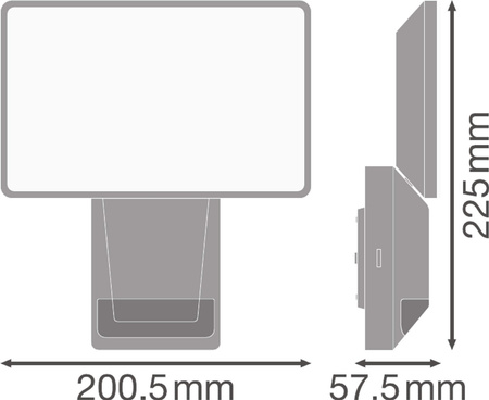 27W 4000K IP55 šedý Reflektor LED s LEDVANCE Floodlight Endura Pro Motion Sensor