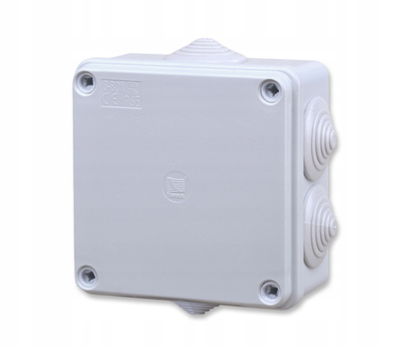 Hermetická instalační krabice pro povrchovou montáž S-BOX 106 100x100x50 IP65 6 PAWBOL tlumivek