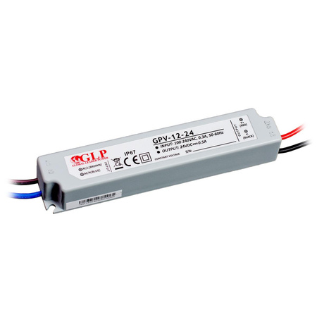 VOLTAGE LED zdroj 24V 12W 0.5A GPV-12-24 GLP IP67 HERMETIC