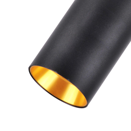 Stojací lampa 3x GU10 černá zlatá MARIBEL Sanico Goldlux