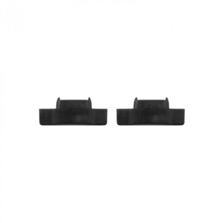 Hliníkový profil LED pod omítku černý 1m s černým difuzorem pro LED pásky + krytky Ecolight řady P