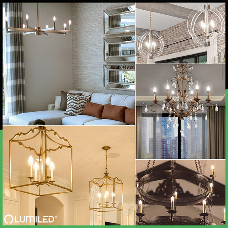 LED žárovka E14 CANDLE 8W = 60W 4000K neutrální bílá svíčka CCD LUMILED