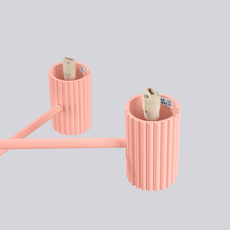 Lustr Závěsné svítidlo 6x G9 Hliník Peach Halo French Sky SL.1838 Sollux