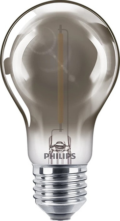 LED žárovka E27 A60 2.3W = 11W 100lm 1800K Teplá bílá vlákno kouřové PHILIPS