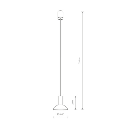 HERMANOS C 8194 Nowodvorski Black GU10 Pendant Steel Hight.130 cm Moderní