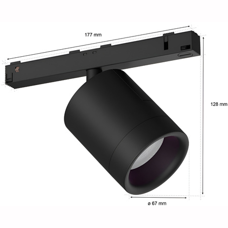 LED reflektor Perifo Black 5,3W CCT RGB Philips HUE Bluetooth