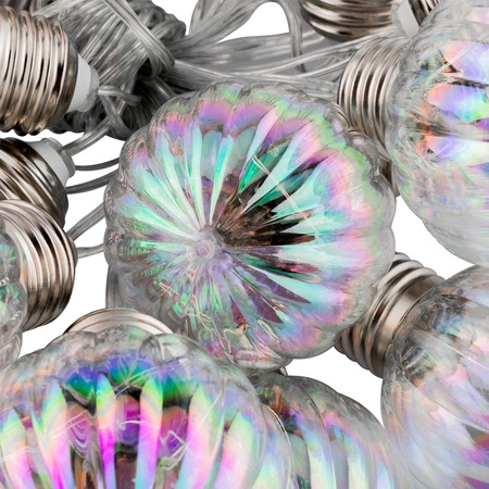 Solární zahrada Girland 20x LED světelný řetěz Dekorativní koule 5,8 m Studená